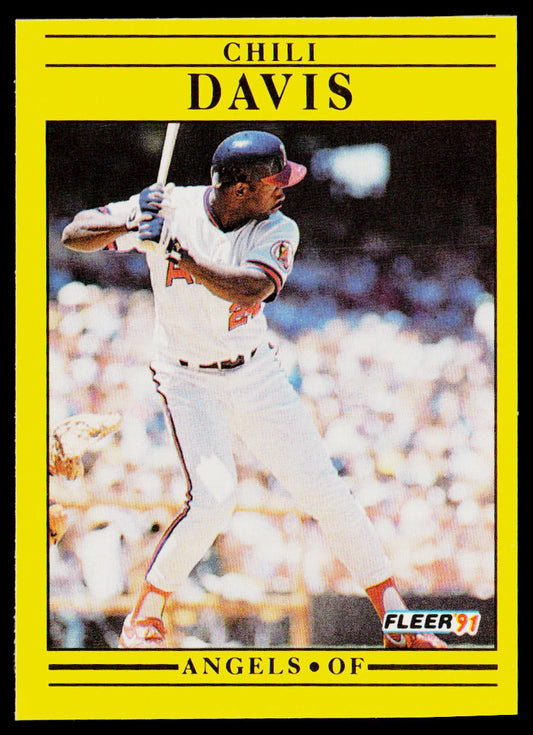 Chili Davis 1991 Fleer #309 California Angels