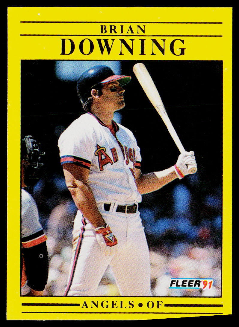 Brian Downing 1991 Fleer #310 California Angels