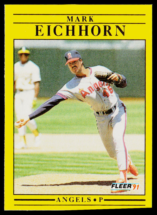 Mark Eichhorn 1991 Fleer #311a California Angels