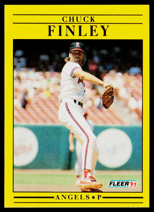 Chuck Finley 1991 Fleer #313b California Angels