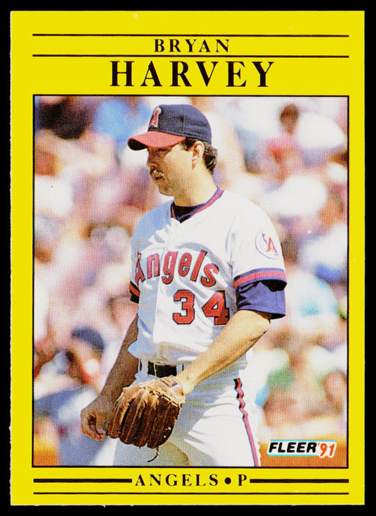 Bryan Harvey 1991 Fleer #315 California Angels