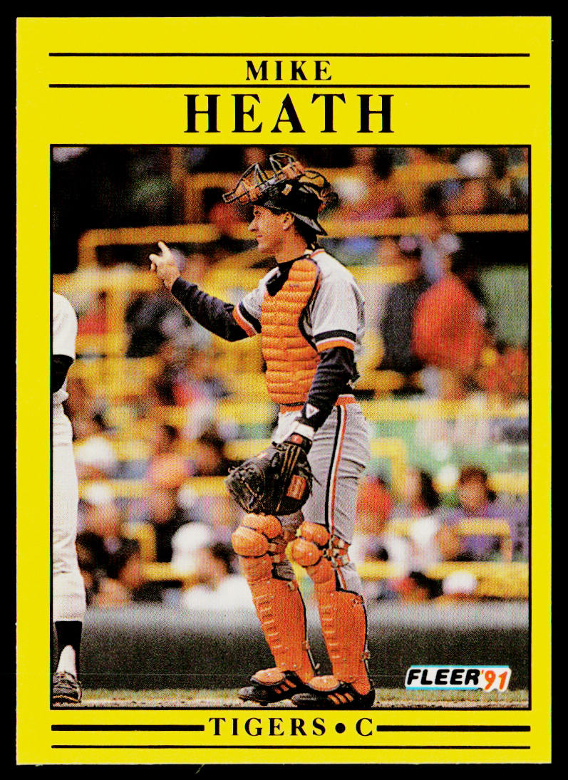 Mike Heath 1991 Fleer #339b Detroit Tigers