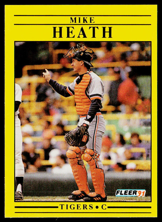 Mike Heath 1991 Fleer #339b Detroit Tigers