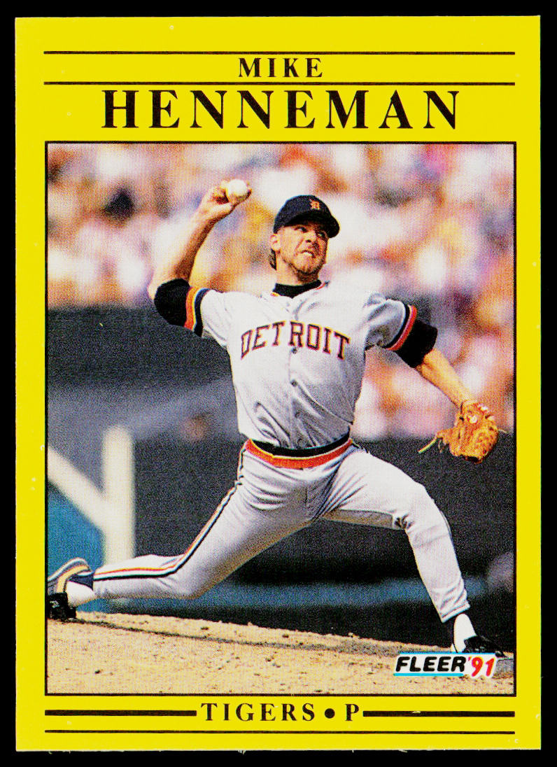 Mike Henneman 1991 Fleer #340 Detroit Tigers