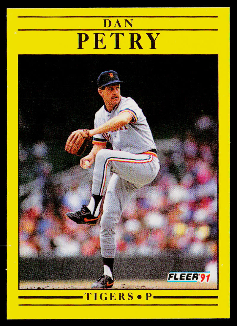 Dan Petry 1991 Fleer #347 Detroit Tigers