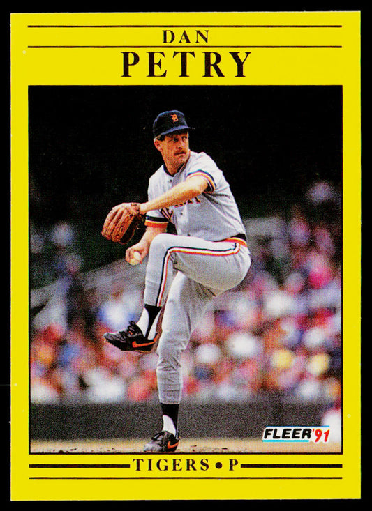 Dan Petry 1991 Fleer #347 Detroit Tigers