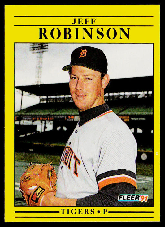 Jeff Robinson 1991 Fleer #349b Detroit Tigers