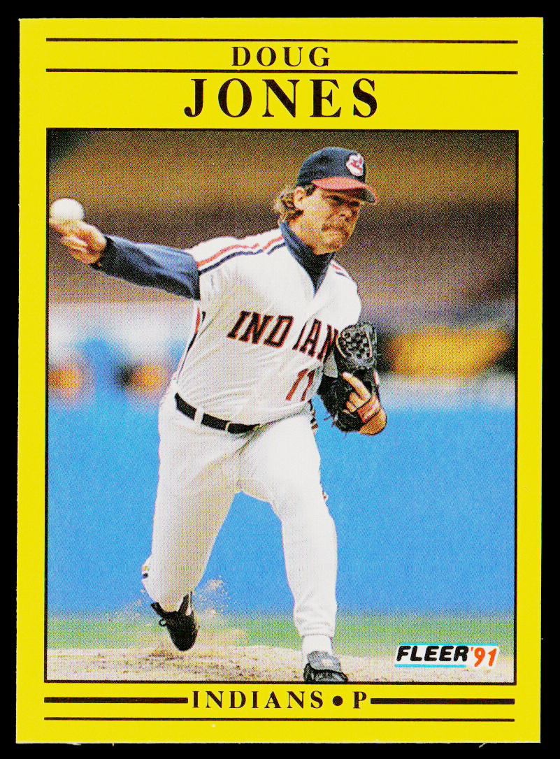 Doug Jones 1991 Fleer #372b Cleveland Indians