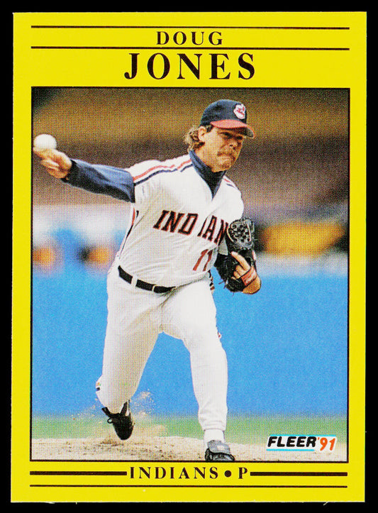 Doug Jones 1991 Fleer #372b Cleveland Indians