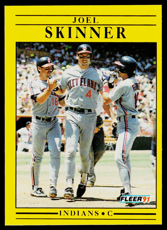 Joel Skinner 1991 Fleer #377 Cleveland Indians