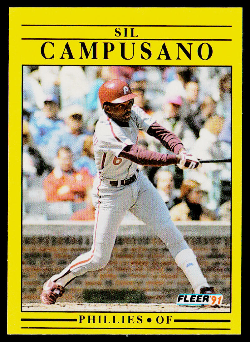 Sil Campusano 1991 Fleer #389a Philadelphia Phillies