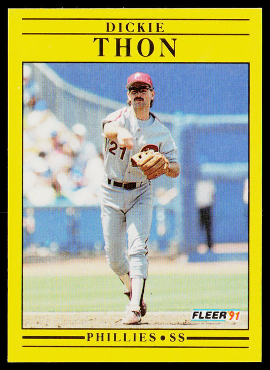 Dickie Thon 1991 Fleer #412 Philadelphia Phillies