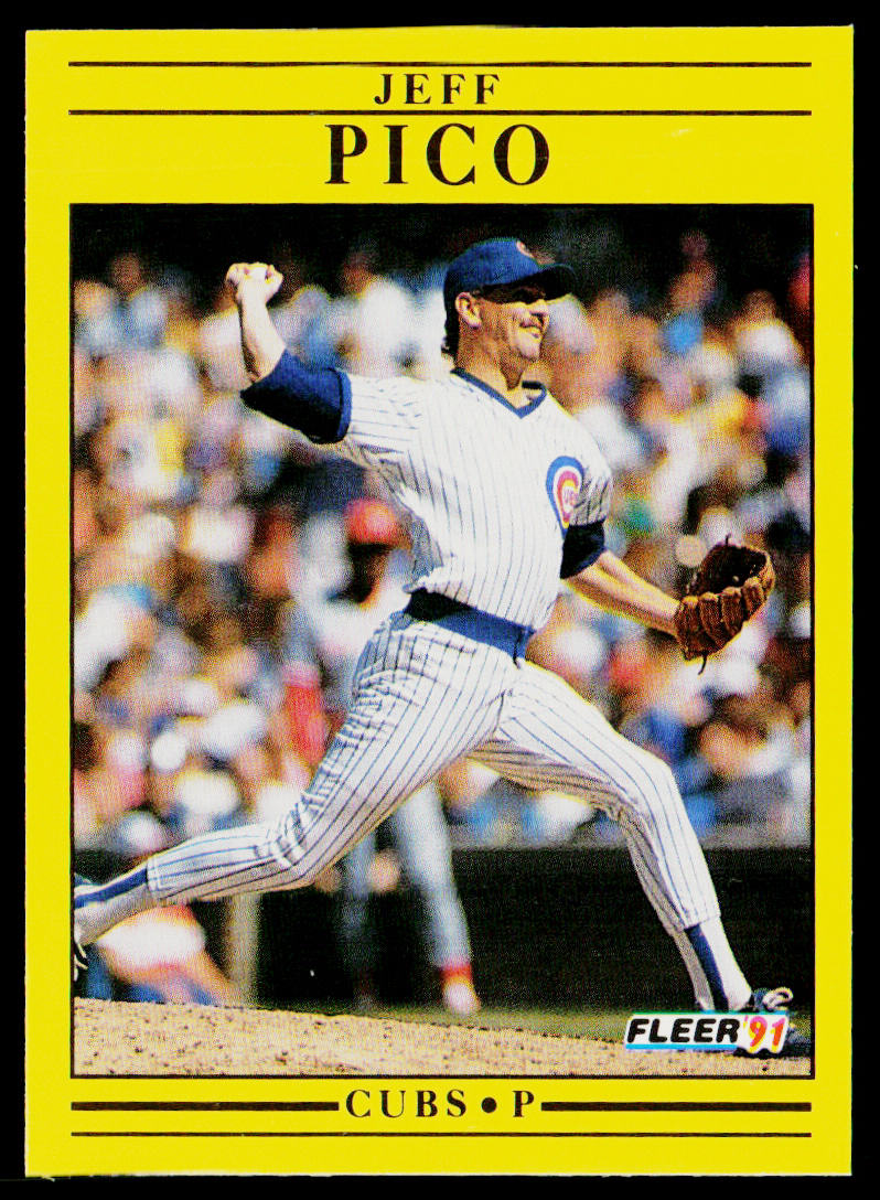 Jeff Pico 1991 Fleer #428b Chicago Cubs