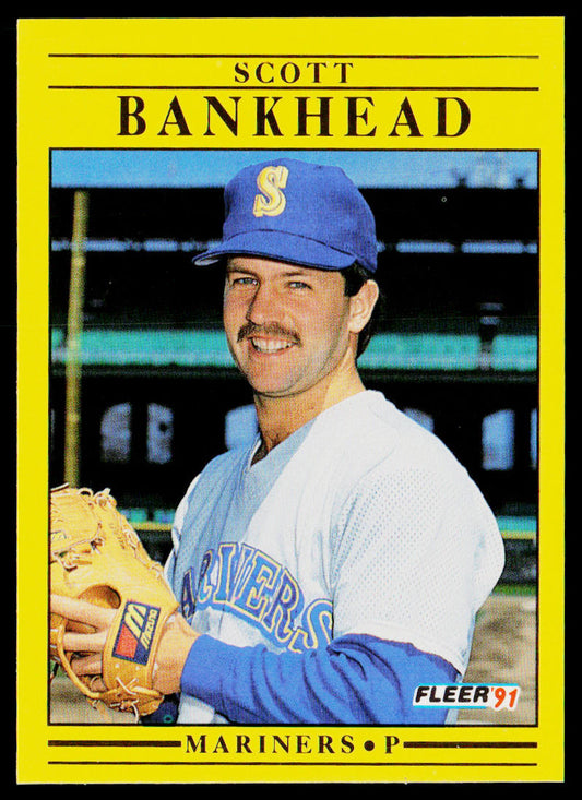 Scott Bankhead 1991 Fleer #442 Seattle Mariners