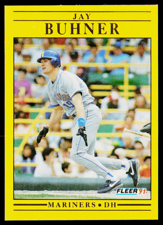 Jay Buhner 1991 Fleer #446b Seattle Mariners