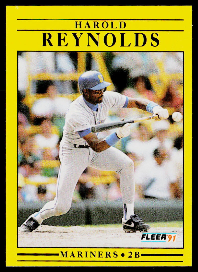 Harold Reynolds 1991 Fleer #460 Seattle Mariners