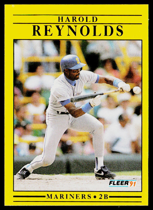 Harold Reynolds 1991 Fleer #460 Seattle Mariners