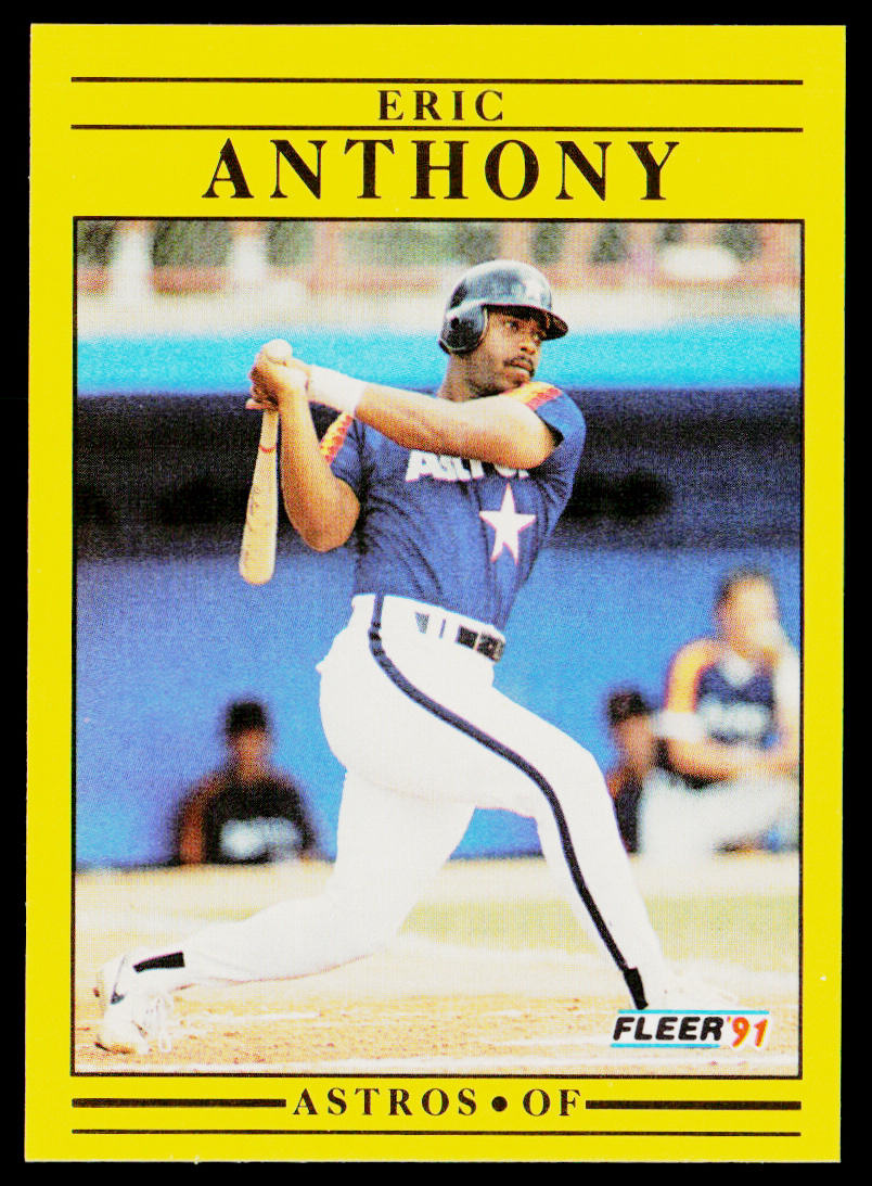 Eric Anthony 1991 Fleer #498 Houston Astros