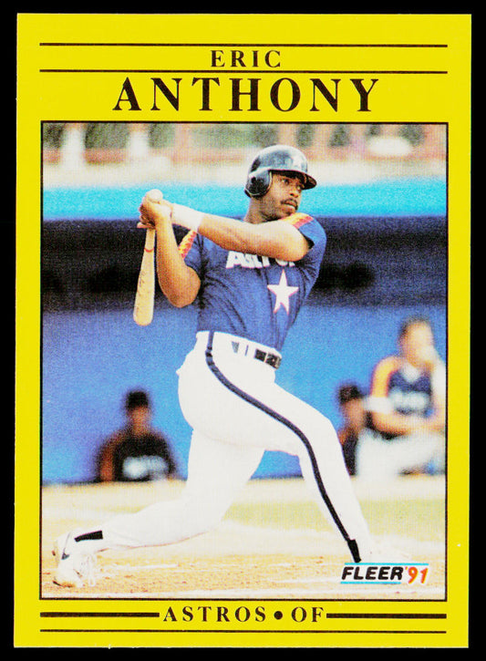 Eric Anthony 1991 Fleer #498 Houston Astros