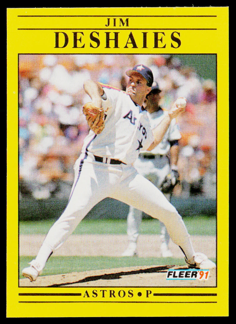 Jim Deshaies 1991 Fleer #506a Houston Astros