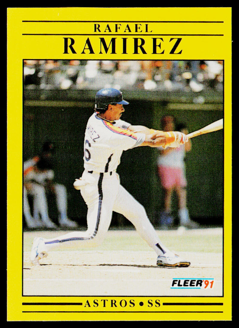 Rafael Ramirez 1991 Fleer #513 Houston Astros