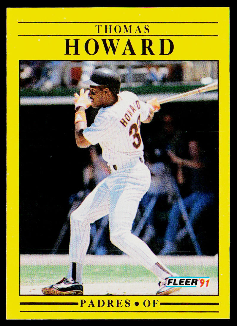 Thomas Howard 1991 Fleer #532b San Diego Padres