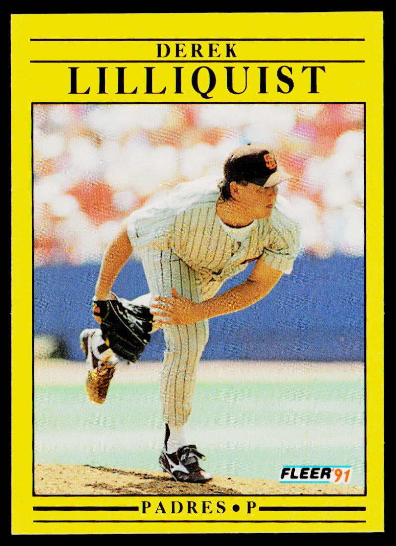 Derek Lilliquist 1991 Fleer #535a San Diego Padres