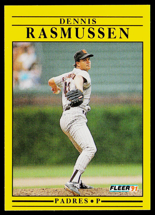 Dennis Rasmussen 1991 Fleer #539 San Diego Padres