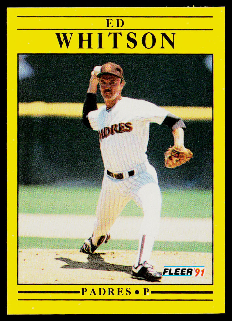 Ed Whitson 1991 Fleer #547b San Diego Padres