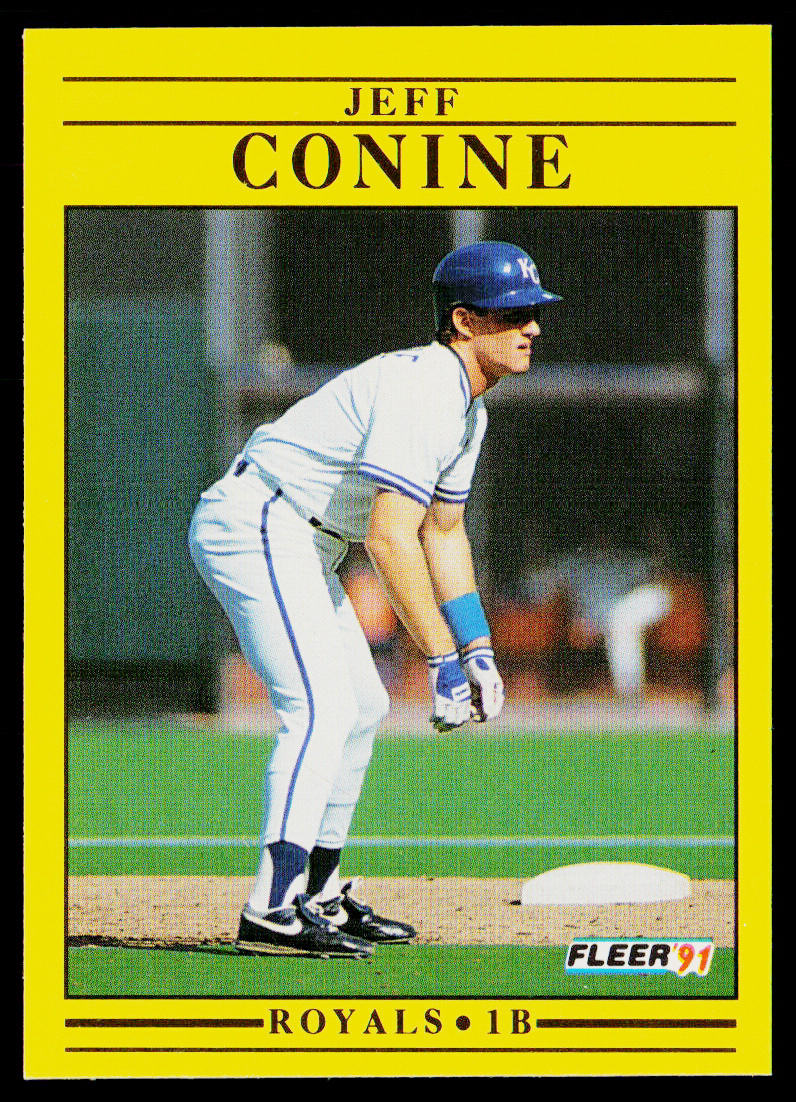 Jeff Conine 1991 Fleer #553 RC Kansas City Royals