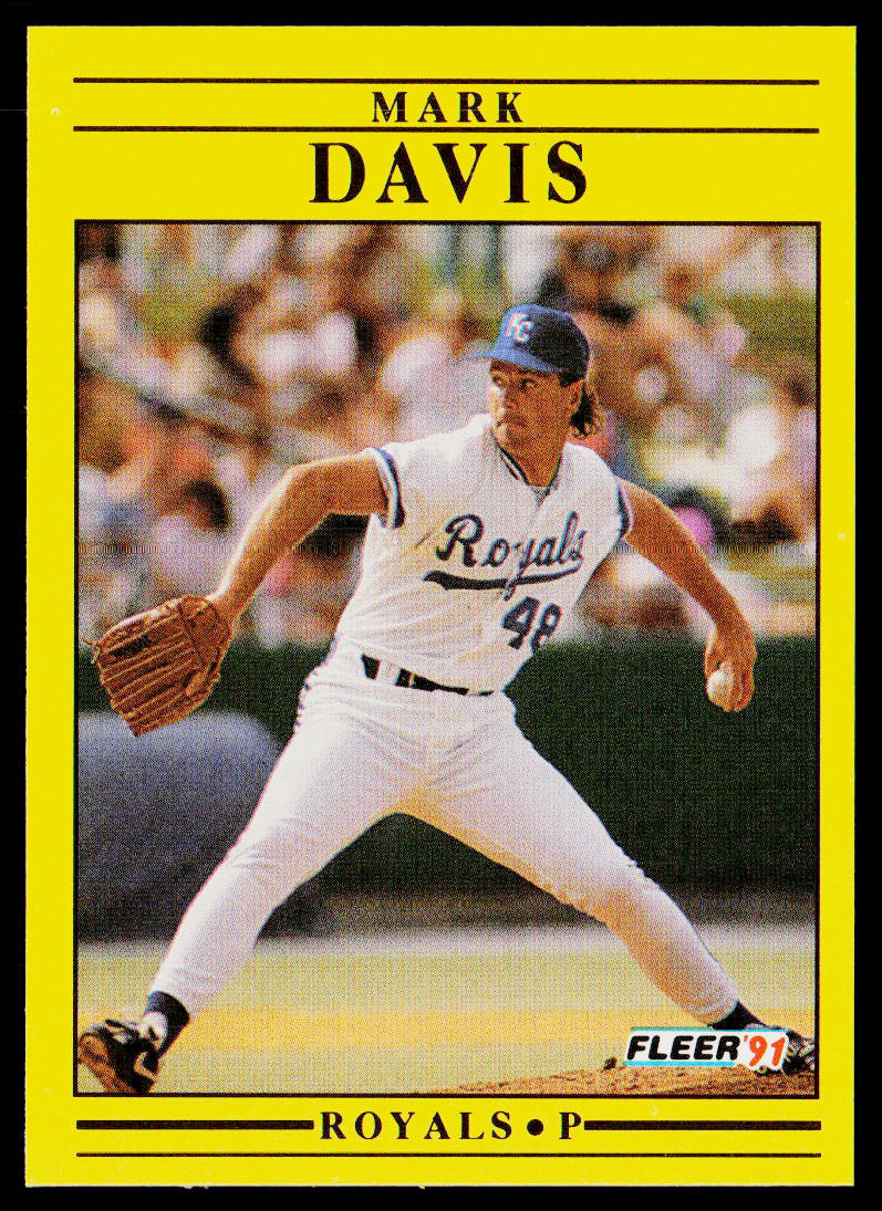 Mark Davis 1991 Fleer #555 Kansas City Royals