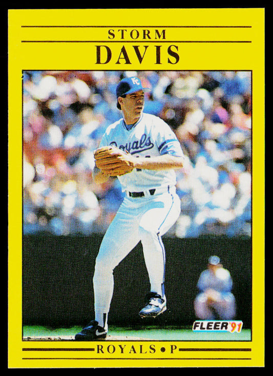 Storm Davis 1991 Fleer #556 Kansas City Royals