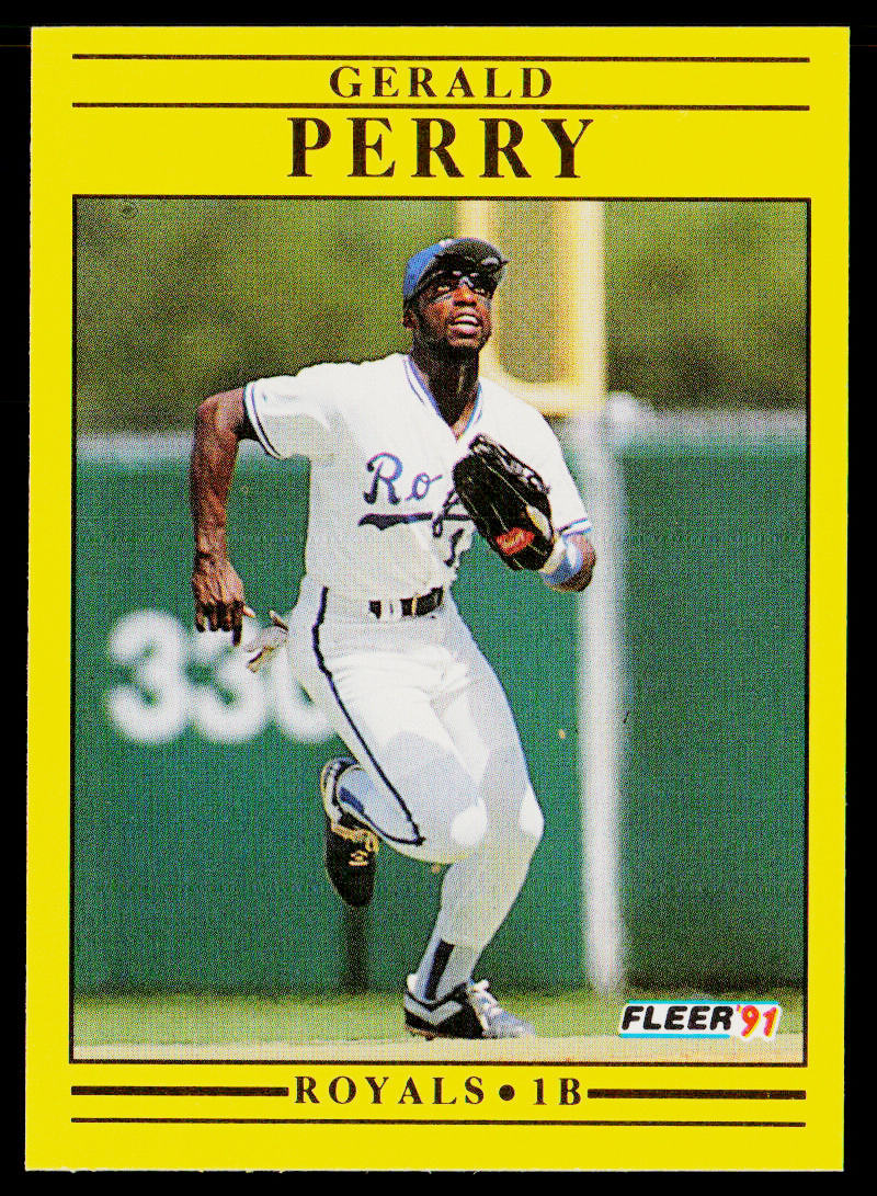 Gerald Perry 1991 Fleer #566 Kansas City Royals