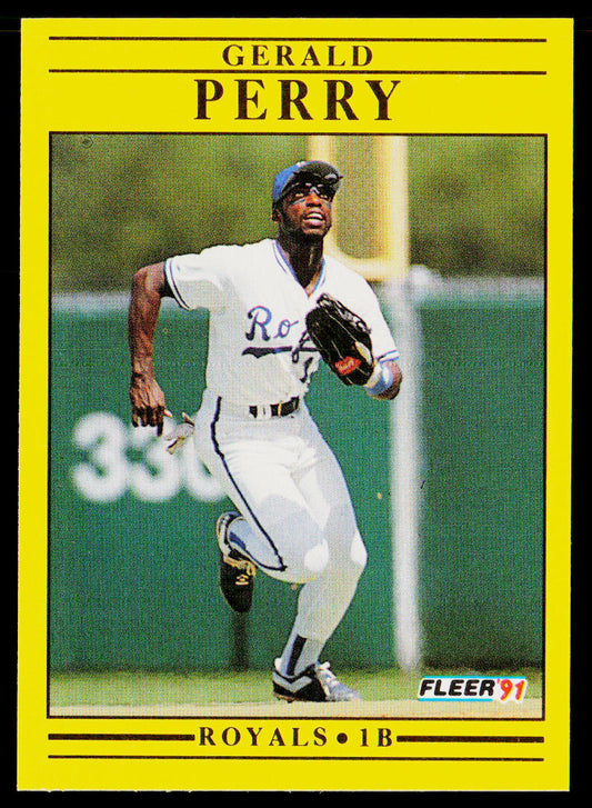 Gerald Perry 1991 Fleer #566 Kansas City Royals