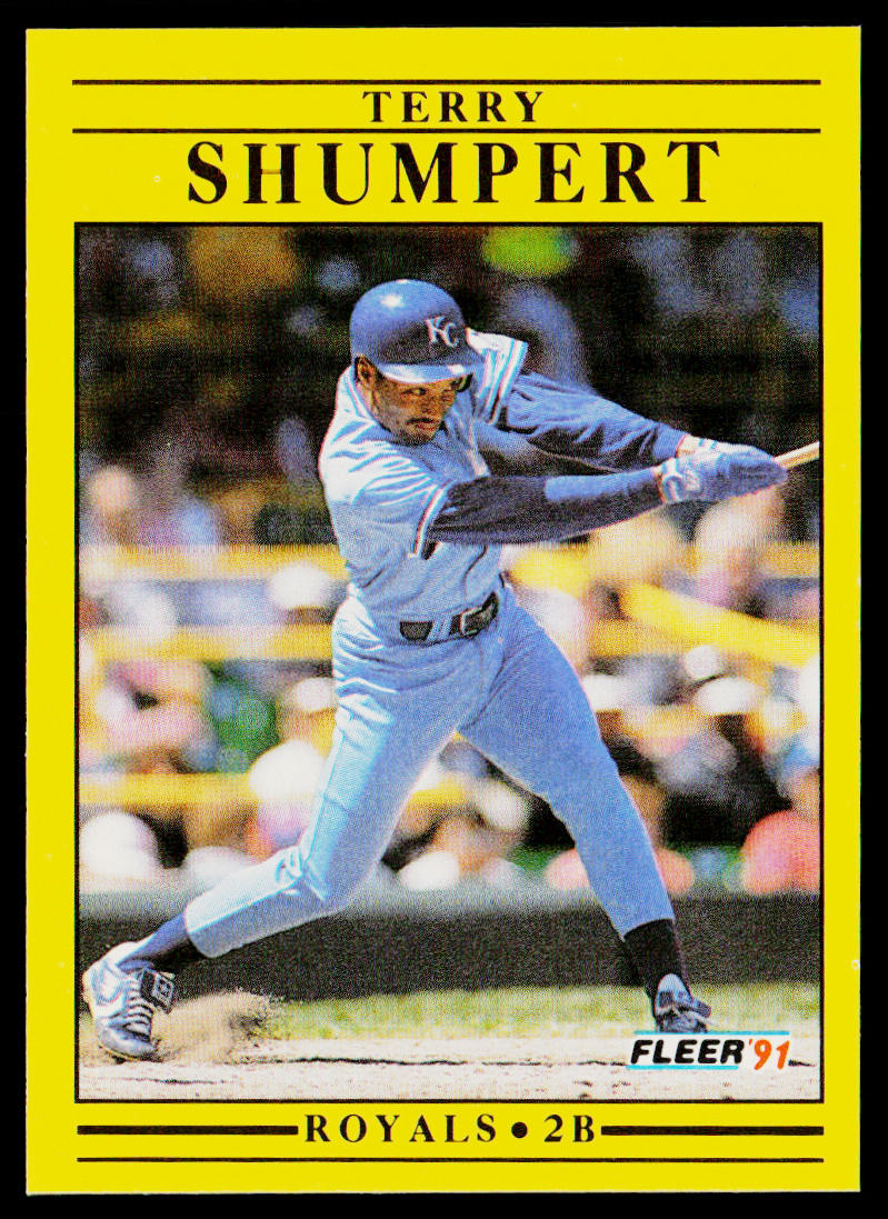 Terry Shumpert 1991 Fleer #570a Kansas City Royals