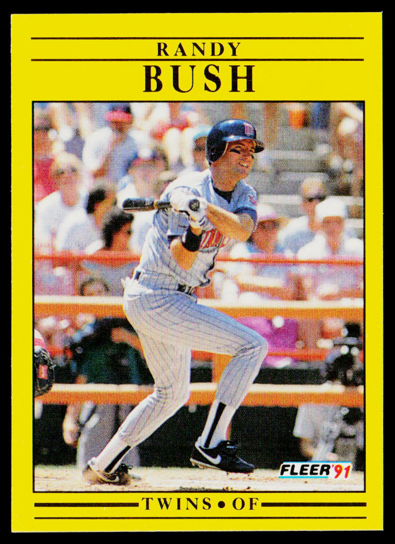 Randy Bush 1991 Fleer #605 Minnesota Twins