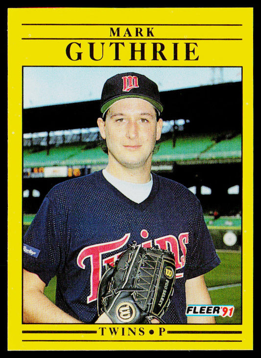 Mark Guthrie 1991 Fleer #612 Minnesota Twins