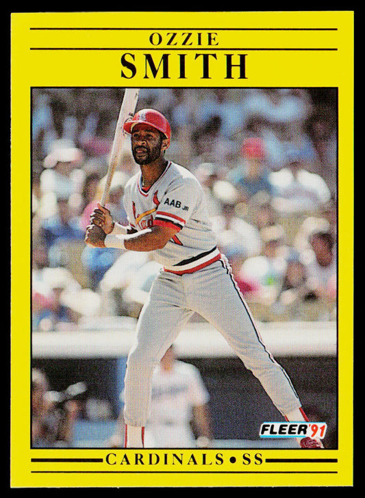 Ozzie Smith 1991 Fleer #646b St. Louis Cardinals