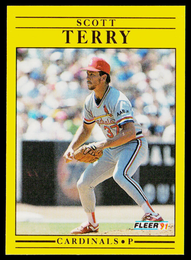 Scott Terry 1991 Fleer #647b St. Louis Cardinals