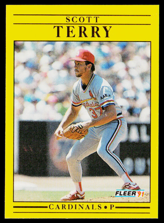Scott Terry 1991 Fleer #647b St. Louis Cardinals