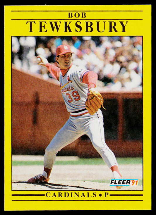 Bob Tewksbury 1991 Fleer #648 St. Louis Cardinals