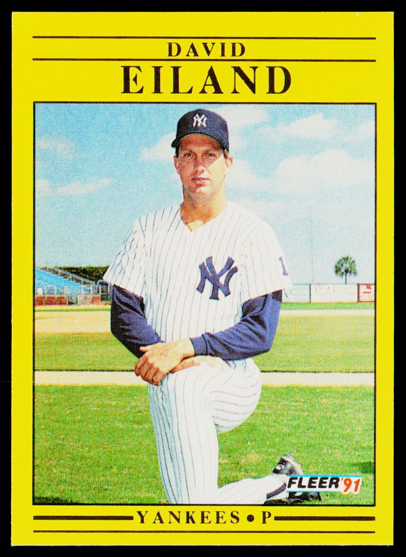 David Eiland 1991 Fleer #661 New York Yankees