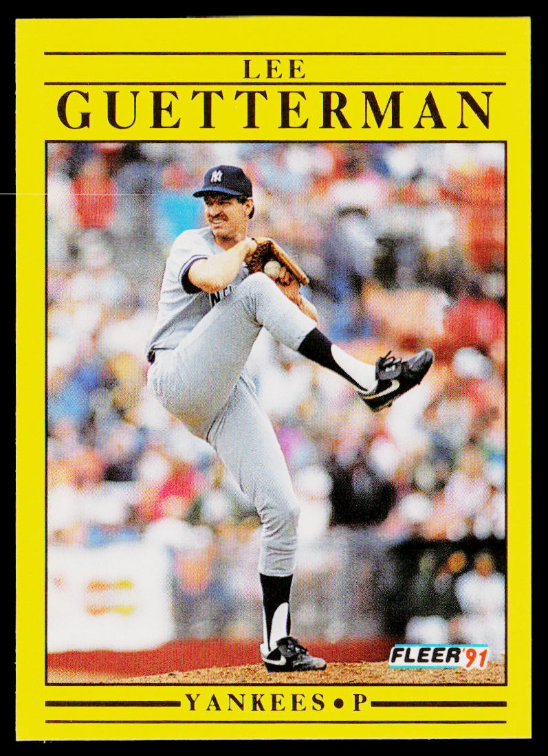 Lee Guetterman 1991 Fleer #664 New York Yankees