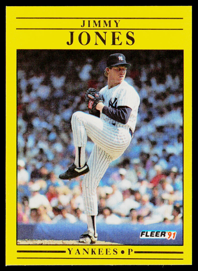 Jimmy Jones 1991 Fleer #667a New York Yankees