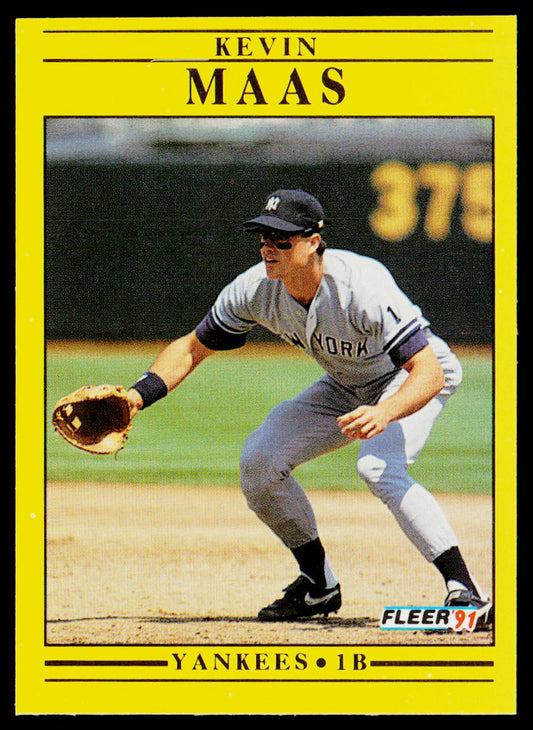 Kevin Maas 1991 Fleer #672a New York Yankees