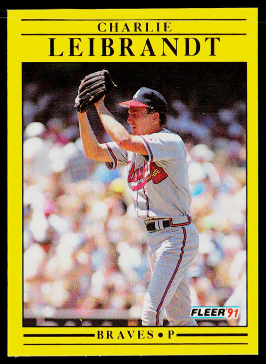 Charlie Leibrandt 1991 Fleer #695b Atlanta Braves