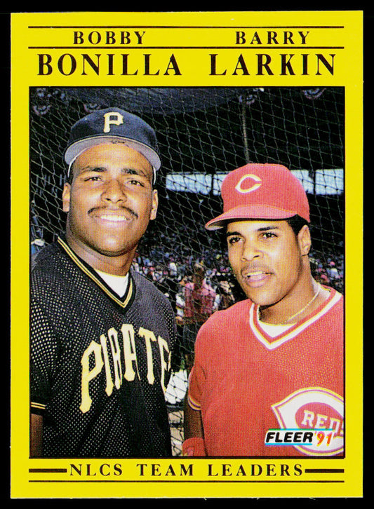 NLCS Team Leaders (Bobby Bonilla / Barry Larkin) 1991 Fleer #711a