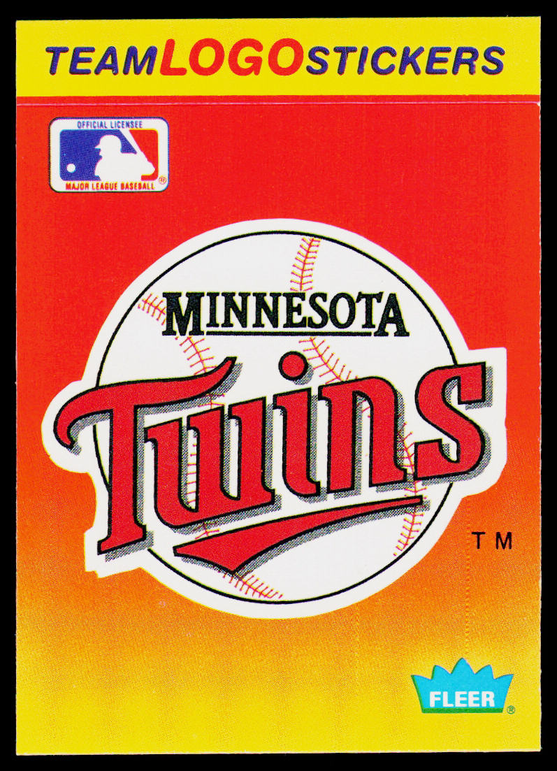 Minnesota Twins 1991 Fleer Team Logo Stickers #NNO Minnesota Twins