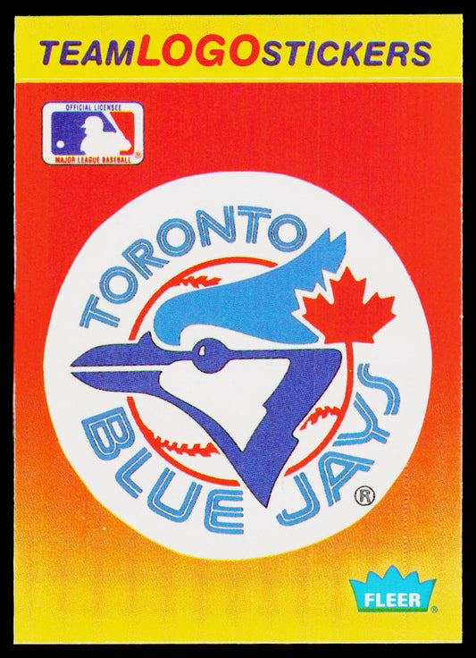 Toronto Blue Jays 1991 Fleer Team Logo Stickers #NNO Toronto Blue Jays