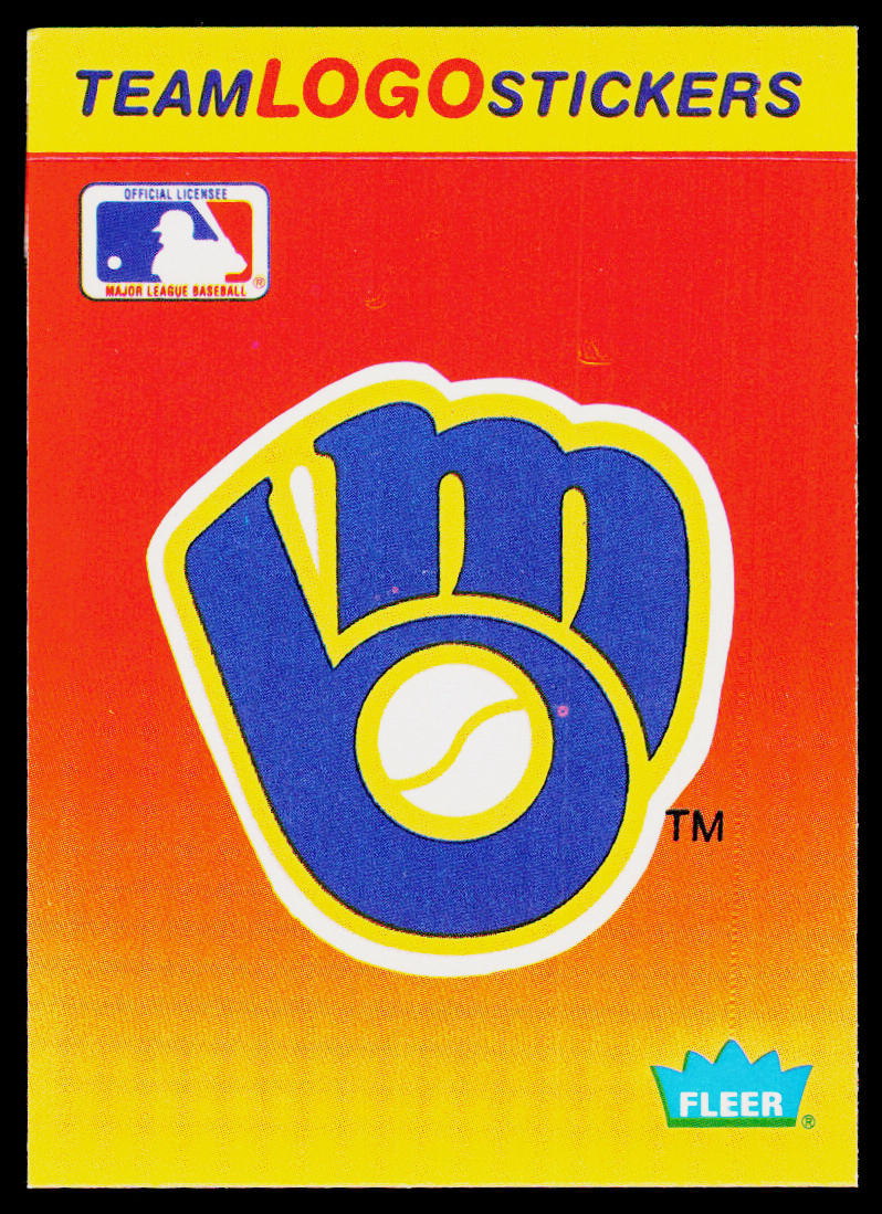 Milwaukee Brewers 1991 Fleer Team Logo Stickers #NNO Milwaukee Brewers